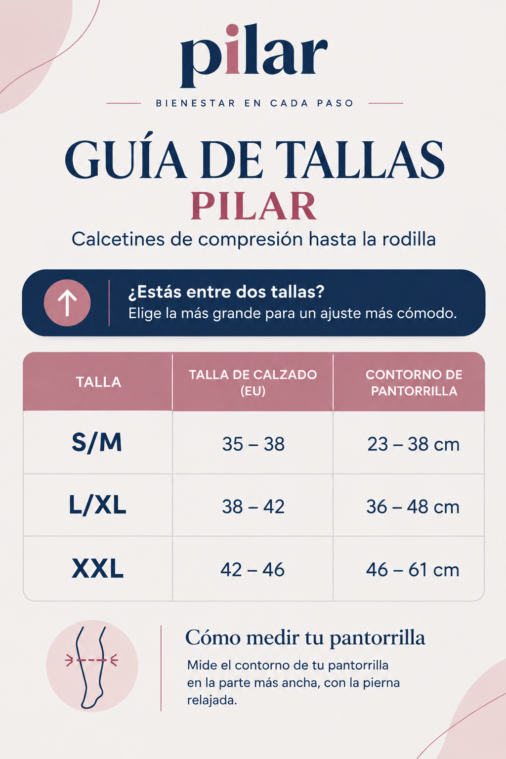 Guía de tallas